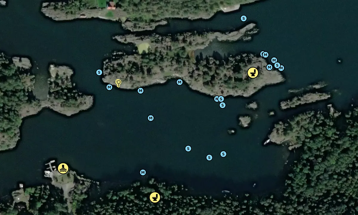 Satelite image of Langøykilen indre