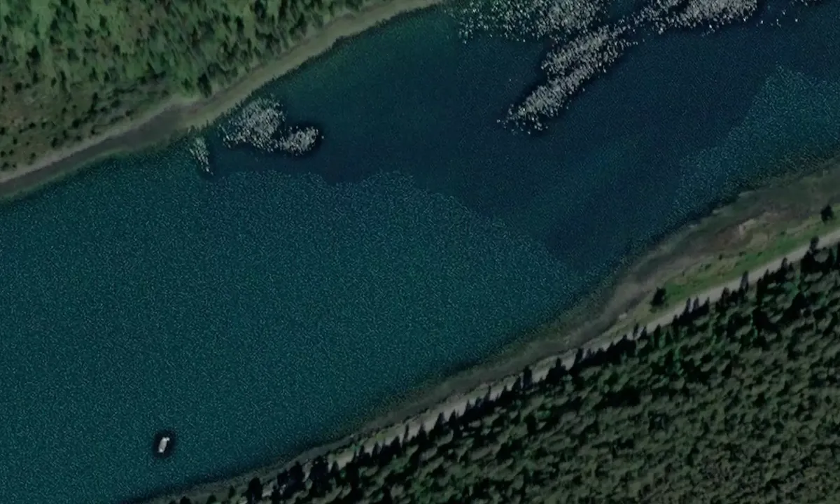 Satelite image of Langøysundet