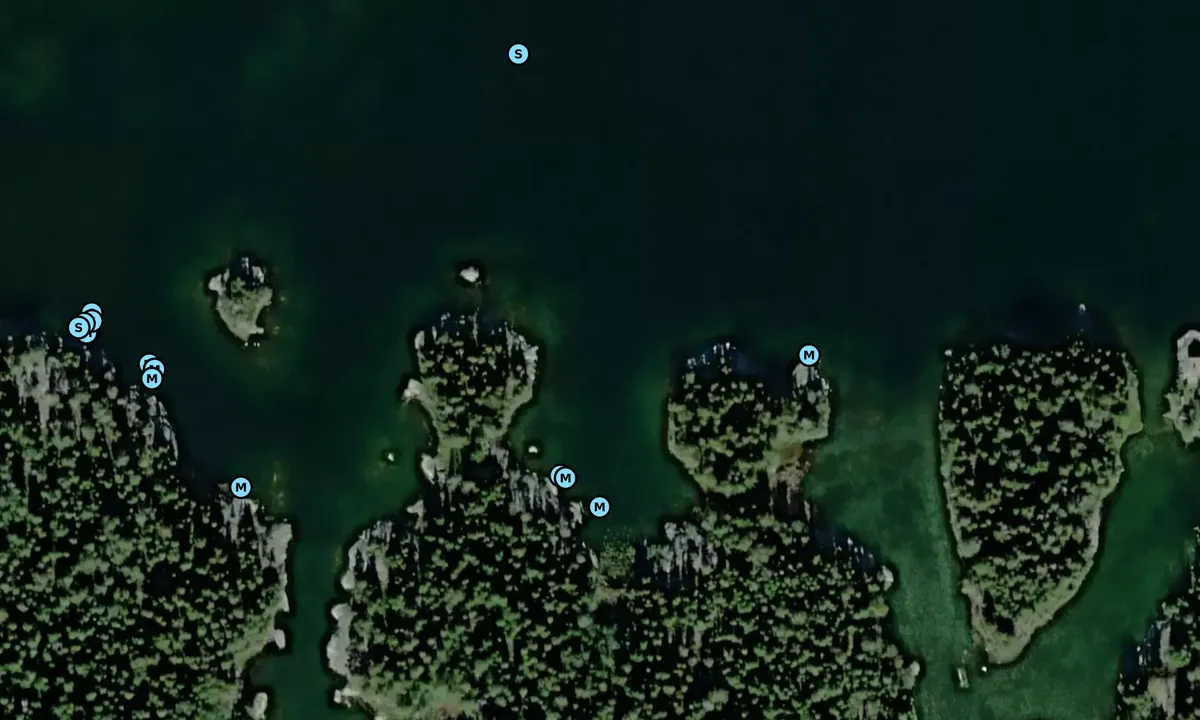 Satelite image of Långskär - Gräddö