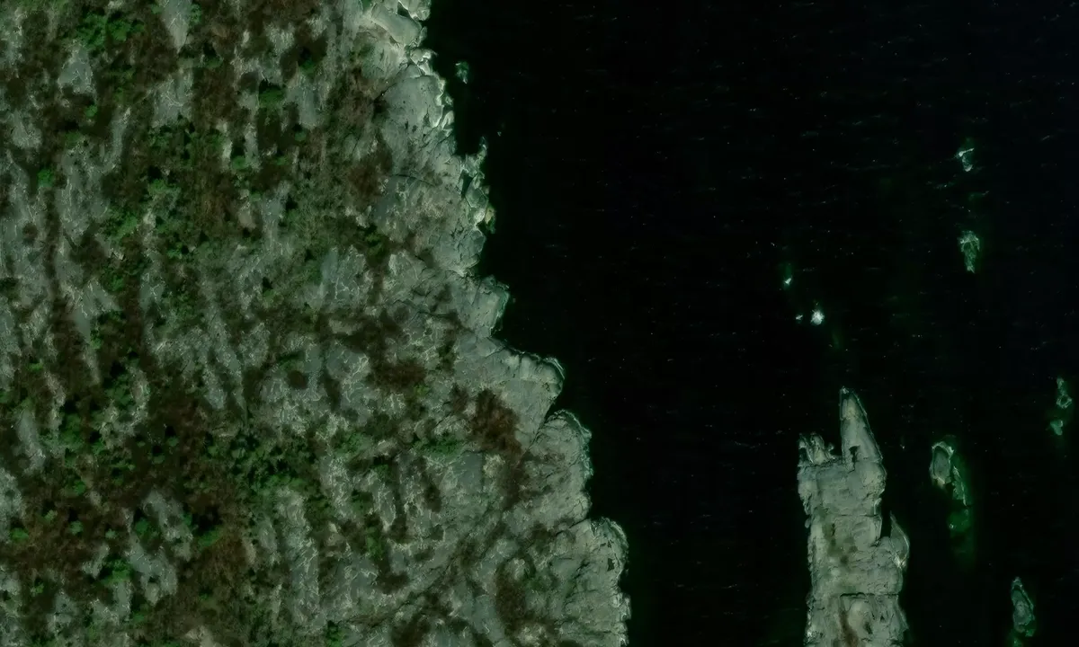 Satelite image of Långskäret