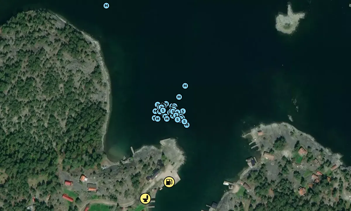 Satelite image of Långvik - Möja