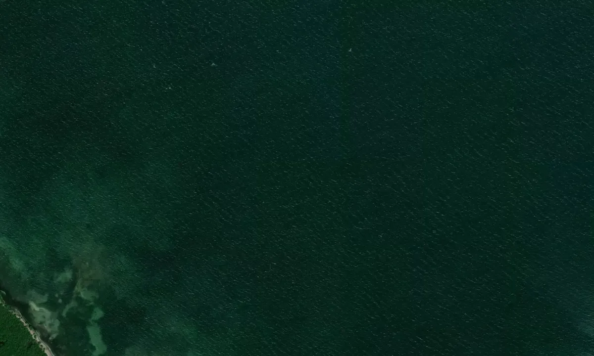 Satelite image of Las Casos Bay