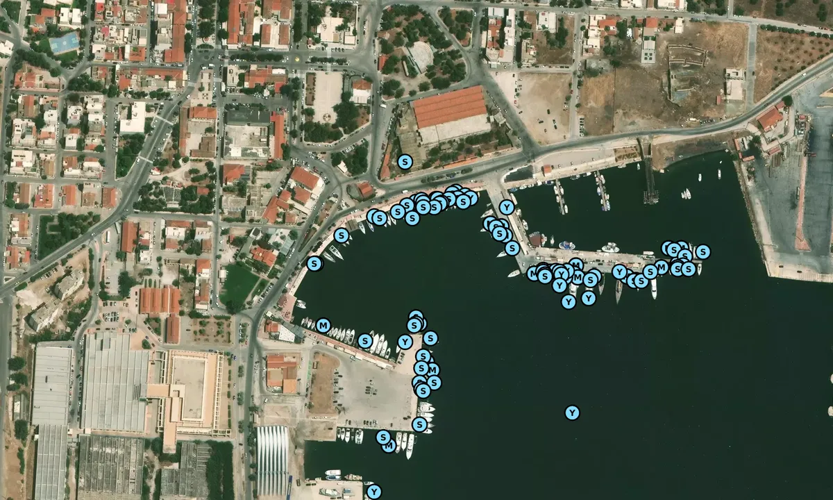 Satelite image of Lavrion Marina