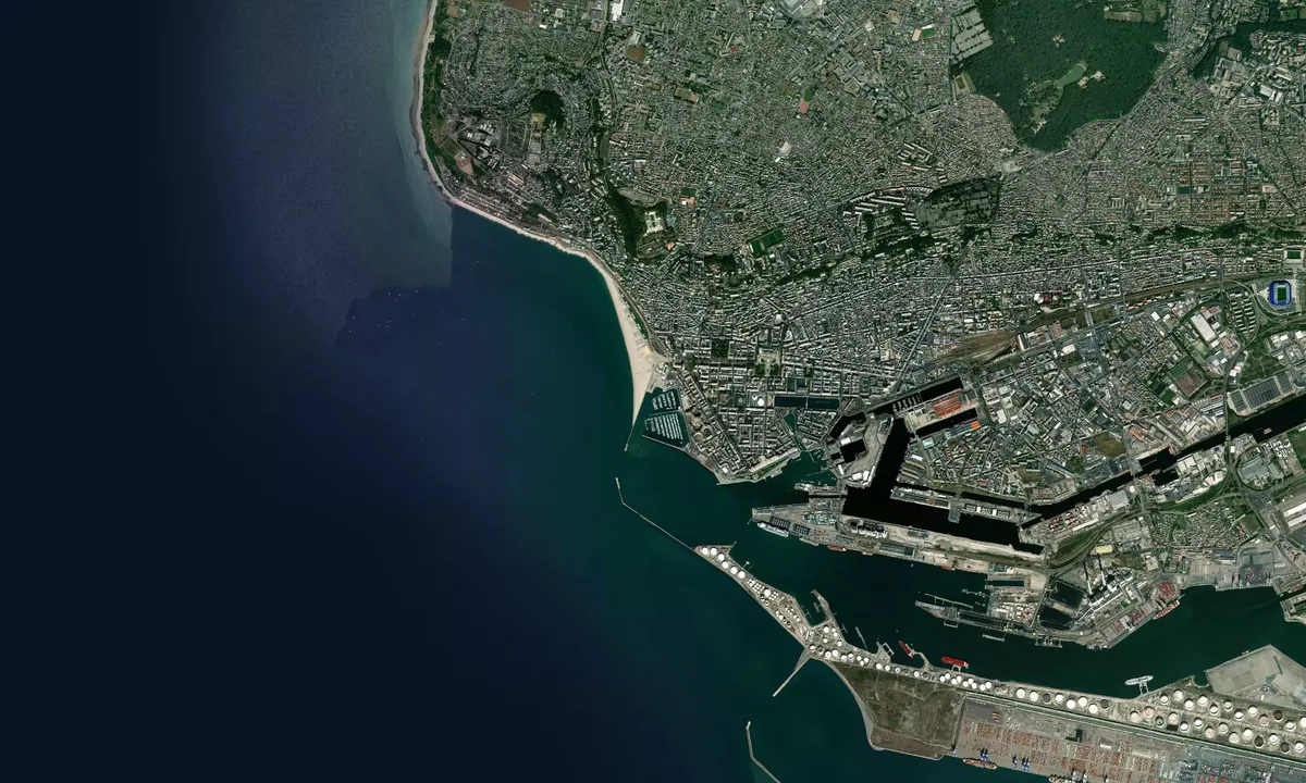 Flyfoto av Le Havre Plaisance