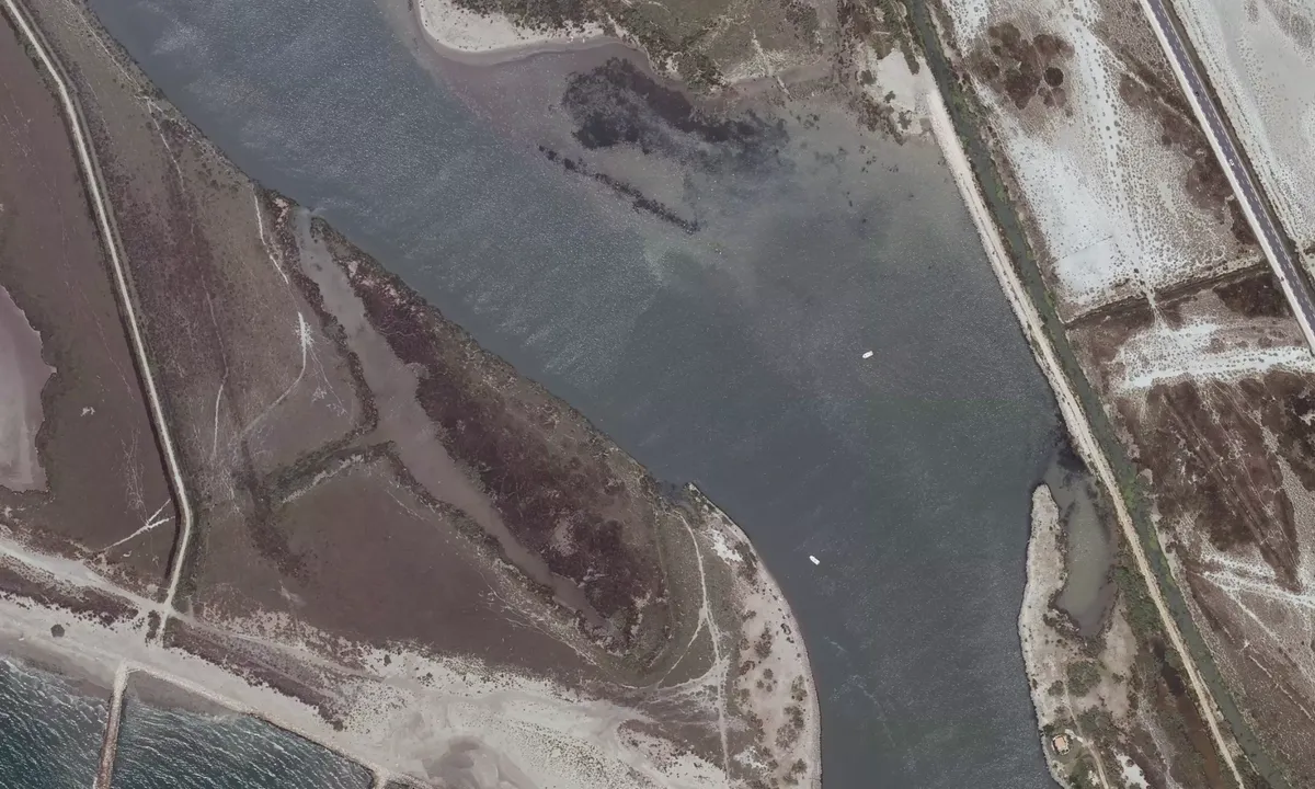 Flyfoto av Le Petit Rhône - Grau d'Orgon
