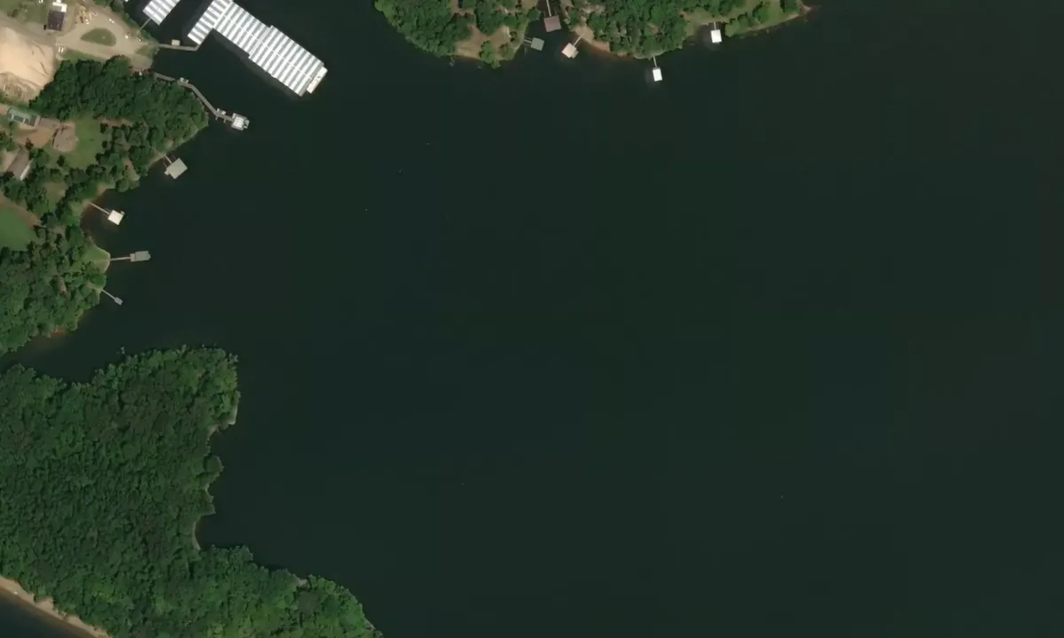 Satelite image of Leatherwood Creek