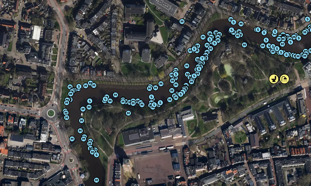 Satelite image of Leeuwarden Prinsentuin