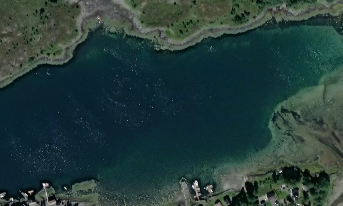 Satelite image of Leirsundet