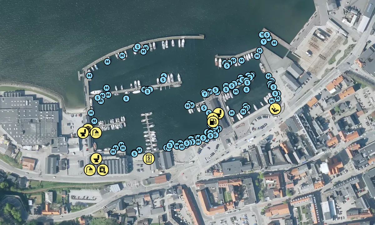 Satelite image of Lemvig Havn