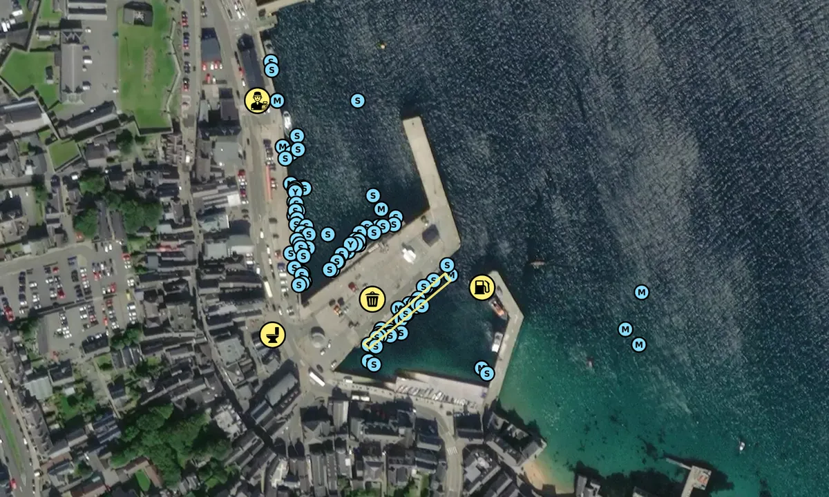 Satelite image of Lerwick