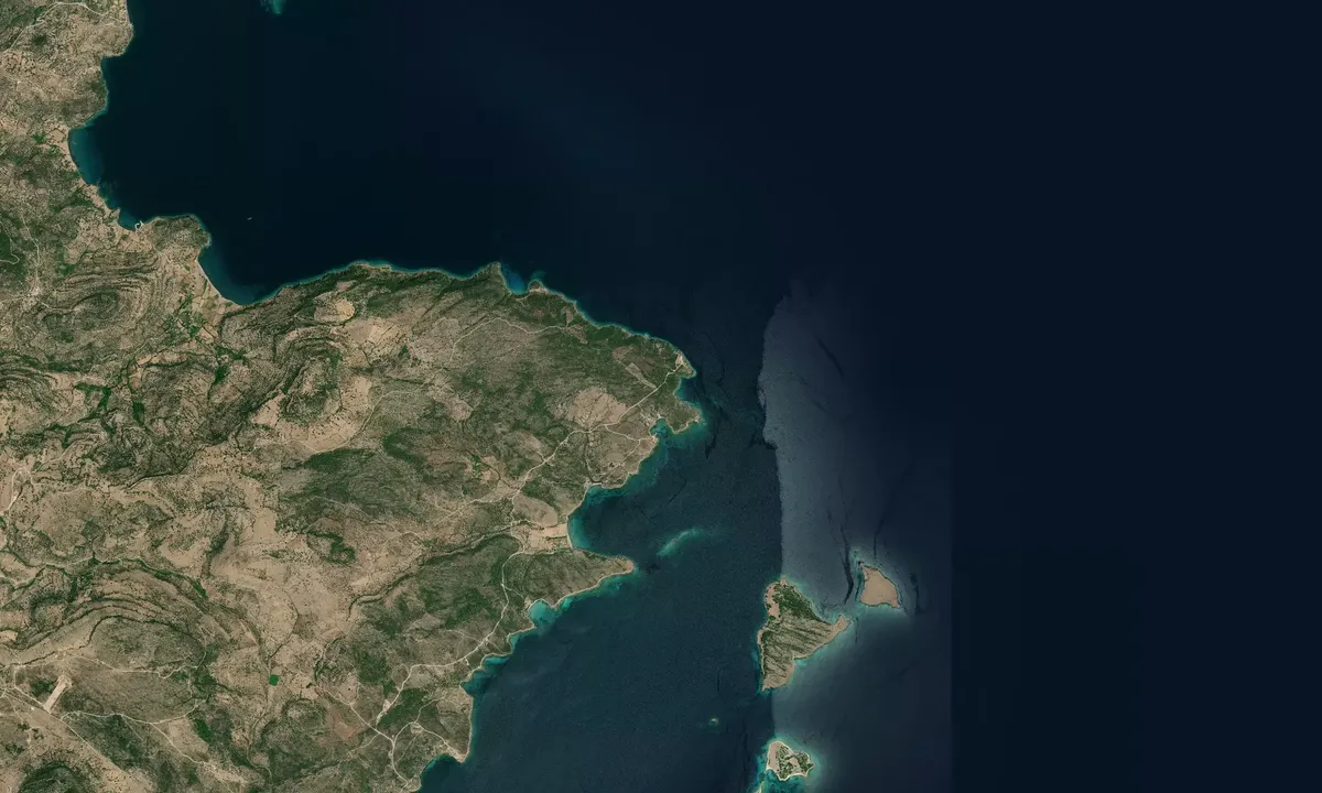 Flyfoto av Lesvos