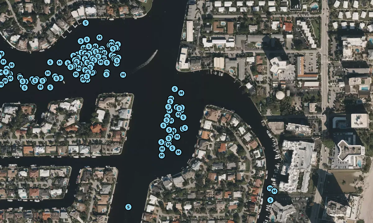 Satelite image of Lettuce Lake - Pompano Beach