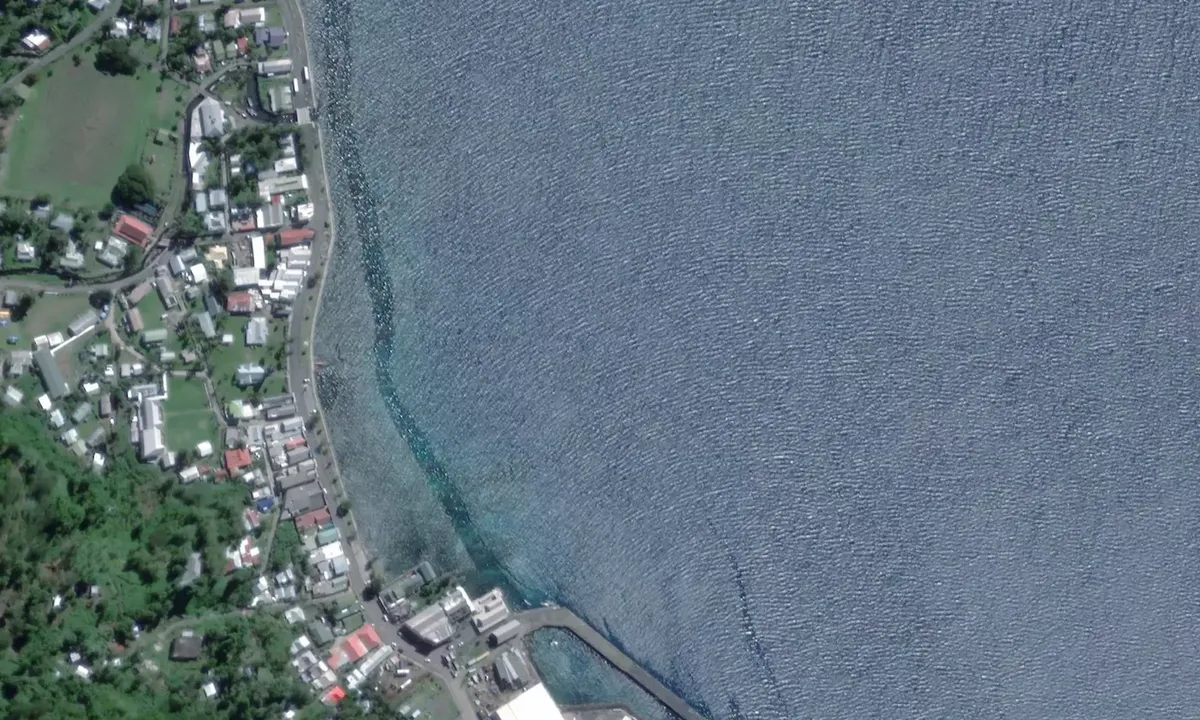 Satelite image of Levuka Village