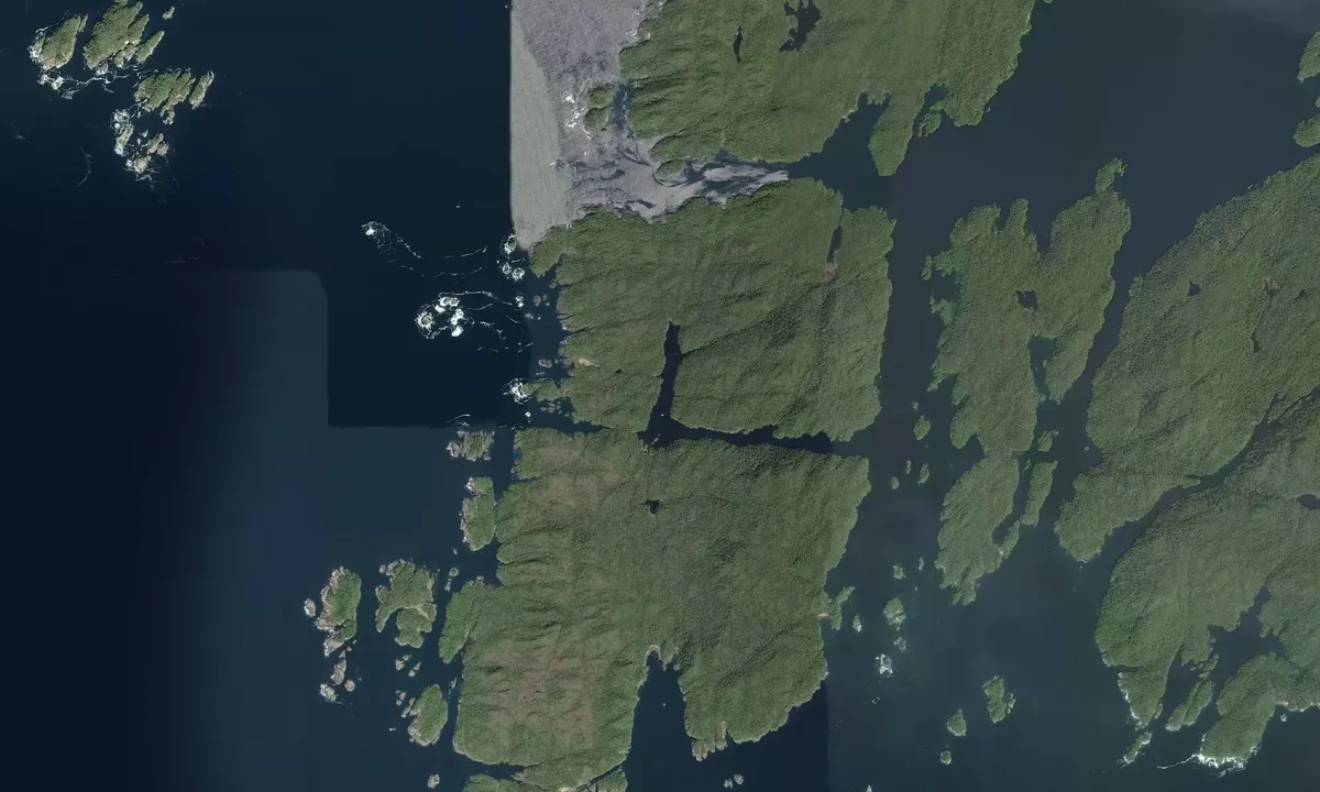 Flyfoto av Lewall Inlet