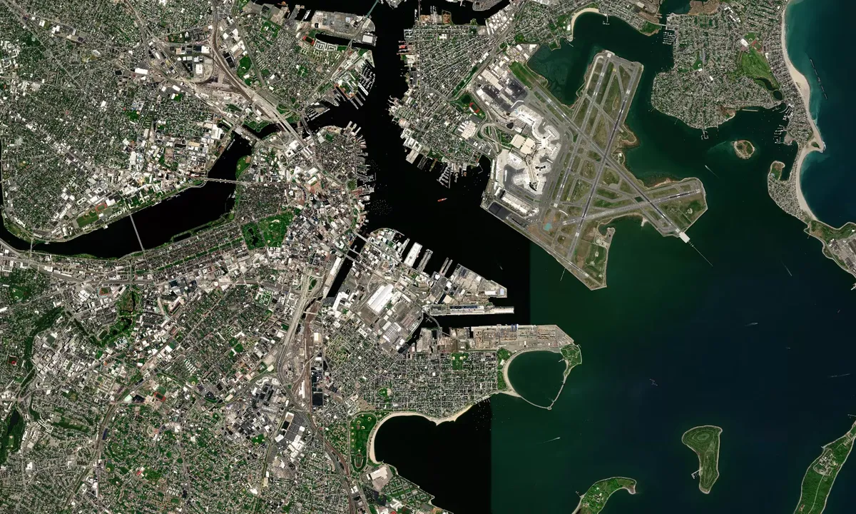Flyfoto av Liberty Wharf