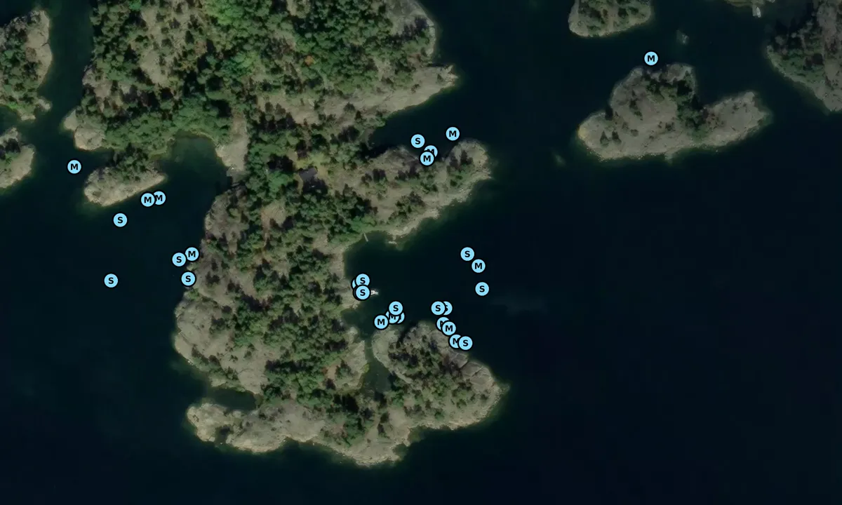 Satelite image of Lilla Trässö - Fågelskär
