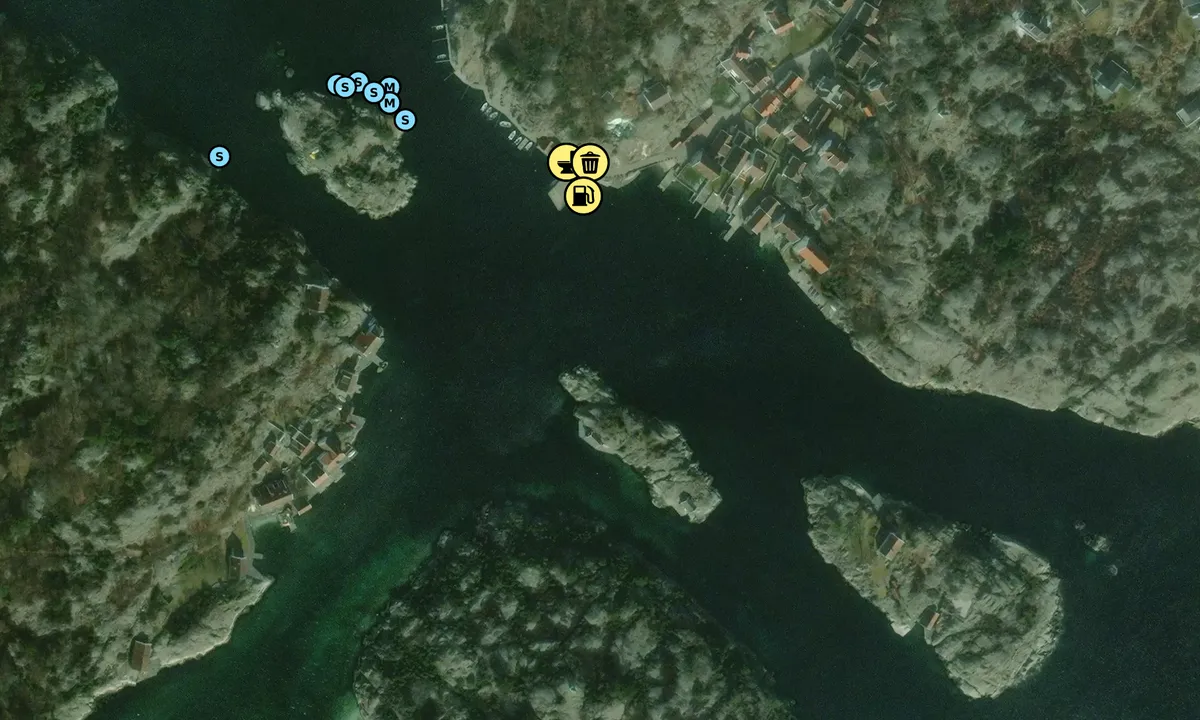 Satelite image of Lille Grisholmen - Brekkestø
