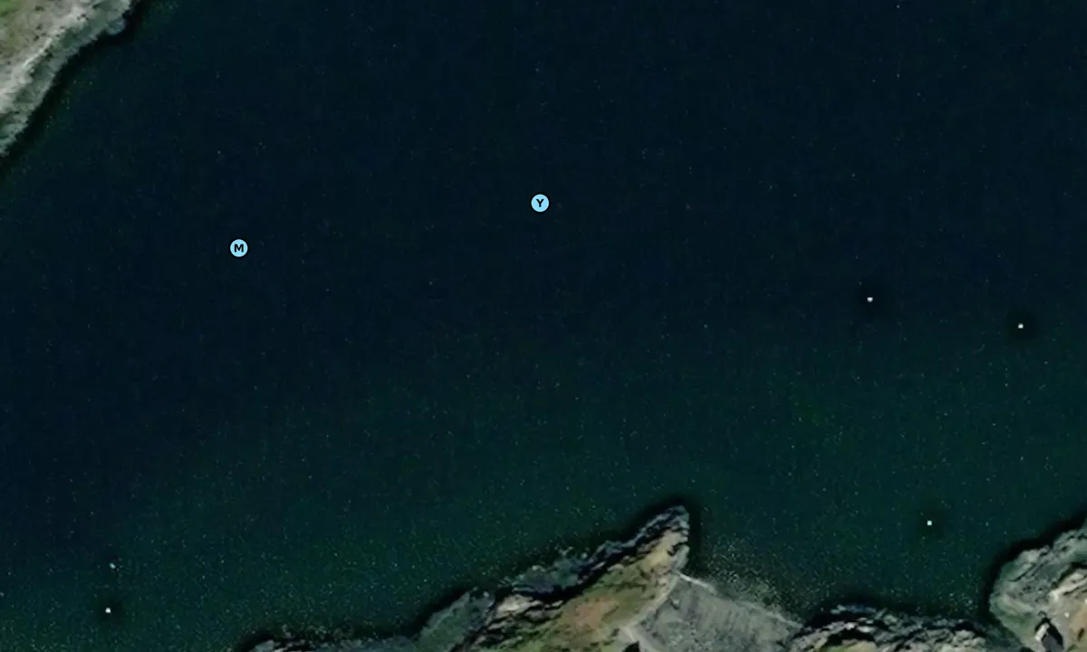 Satelite image of Lille Taskebyvågen Skjervøy