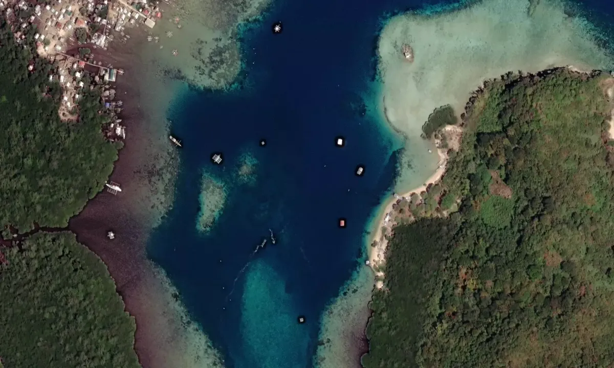 Satelite image of Linapacan