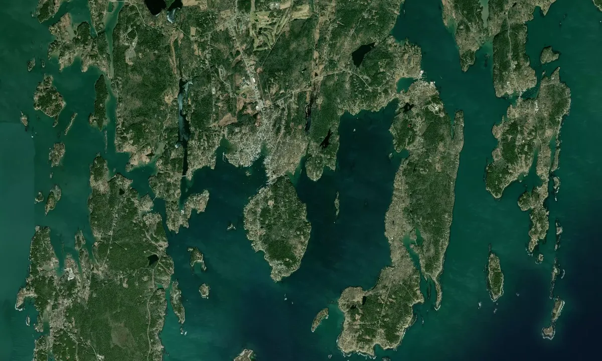 Flyfoto av Linekin Bay