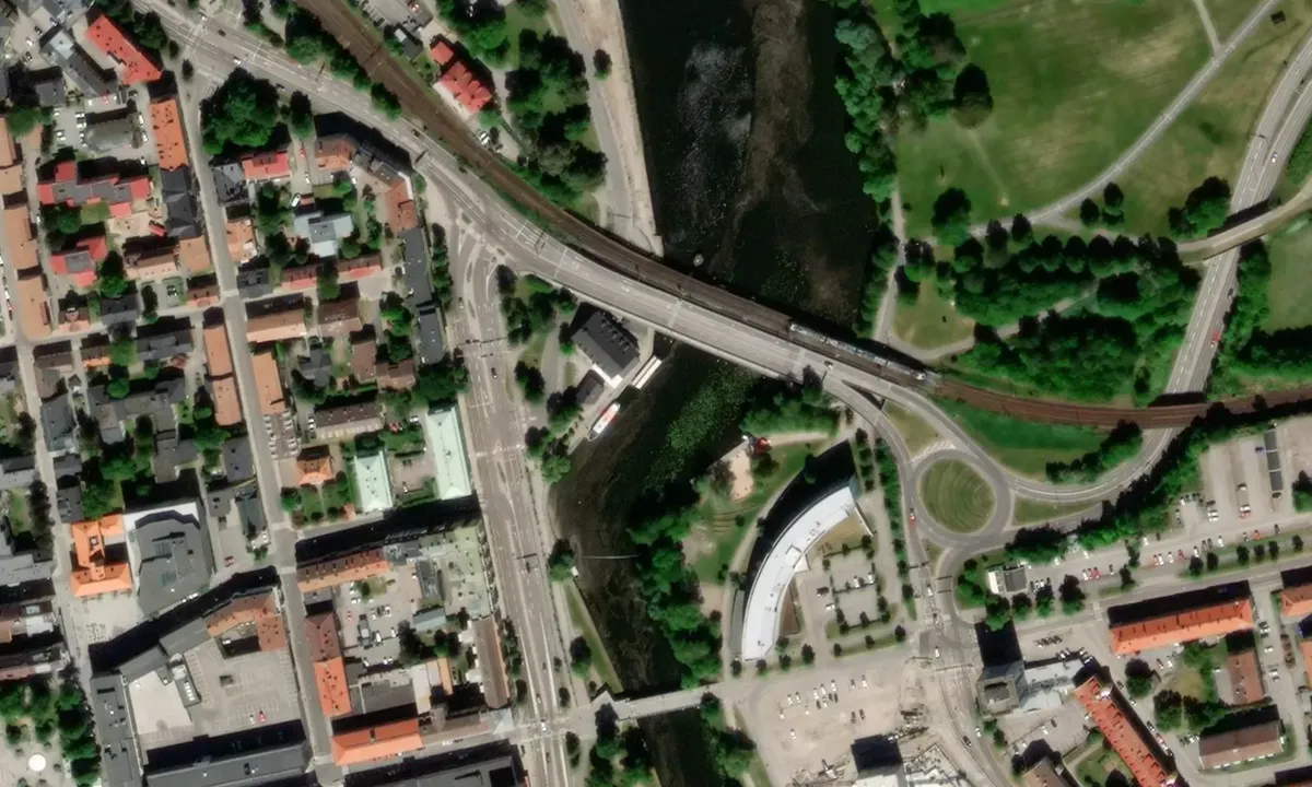 Flyfoto av Linköping - Centrum