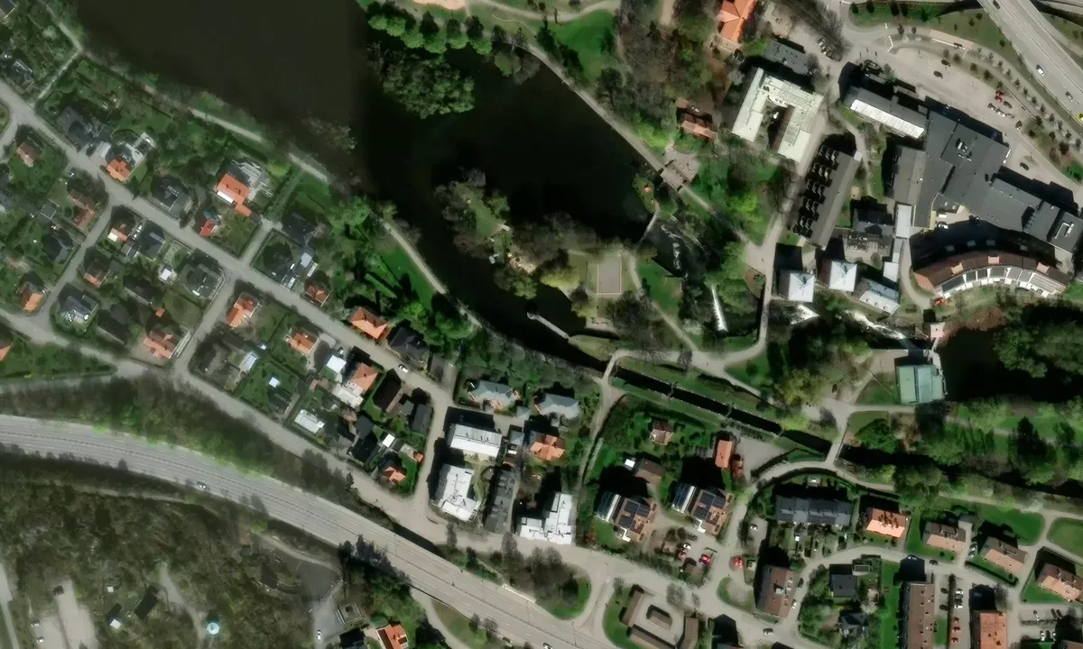 Satelite image of Linköping - Tannefors slussar