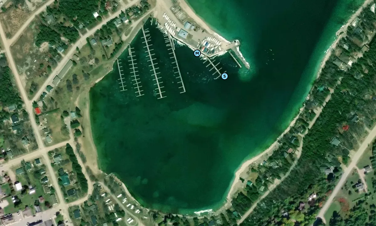 Satelite image of Lion's Head Marina
