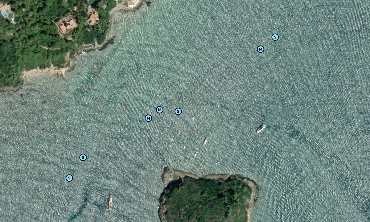 Satelite image of L'isolotto di Porto Ercole