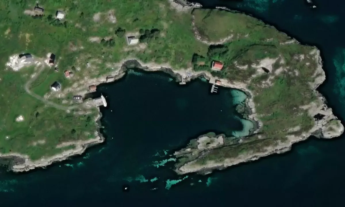 Satelite image of Litle Kvernøyna