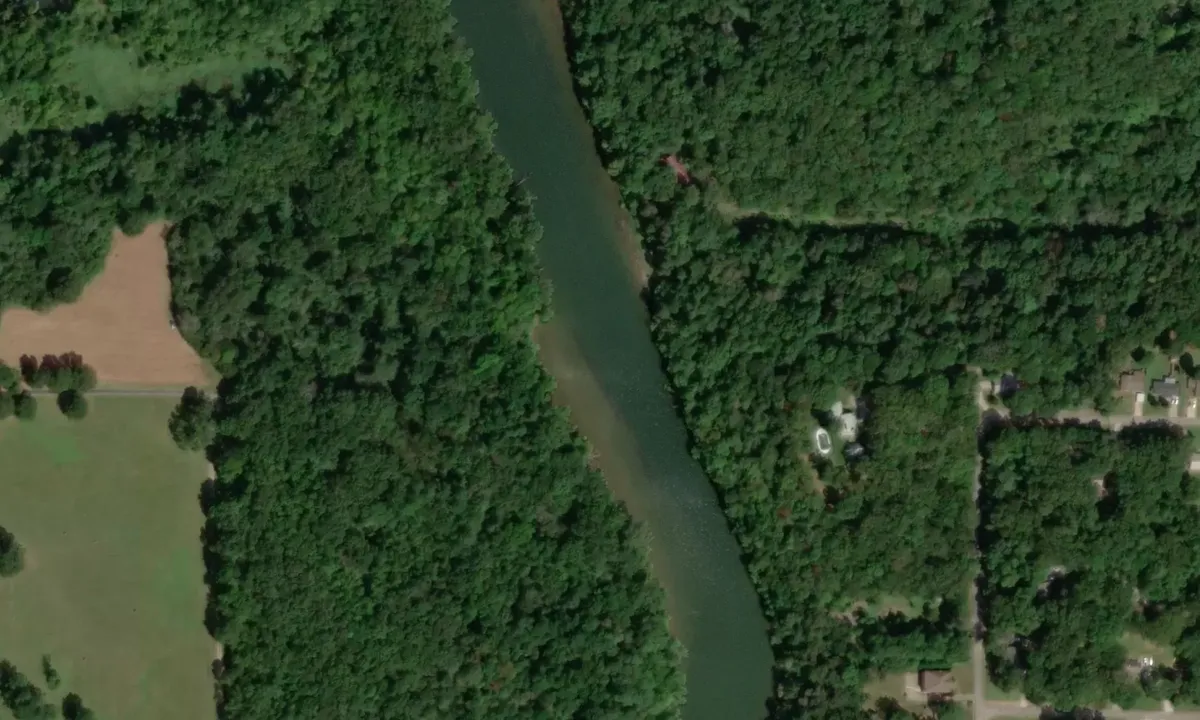 Satelite image of Little Bear Creek