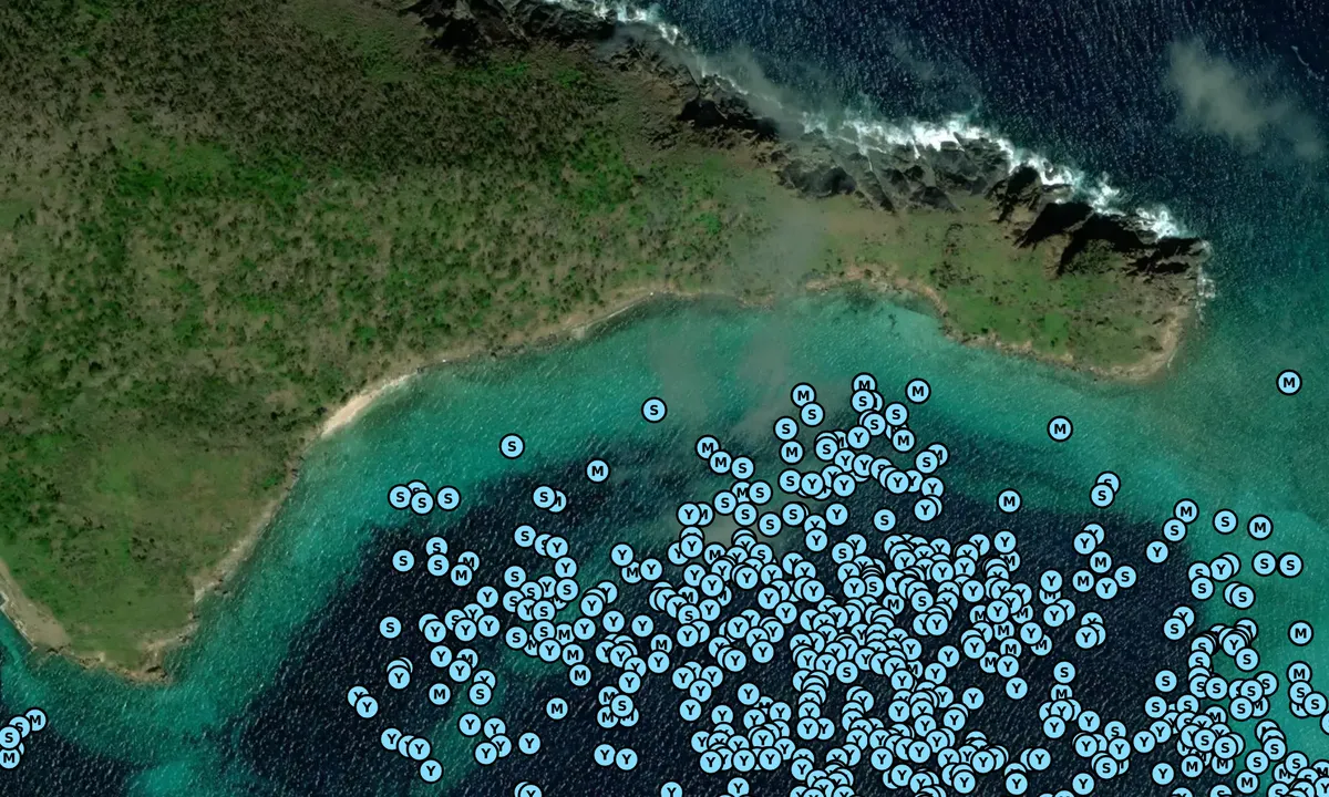 Satelite image of Little Jost Van Dyke
