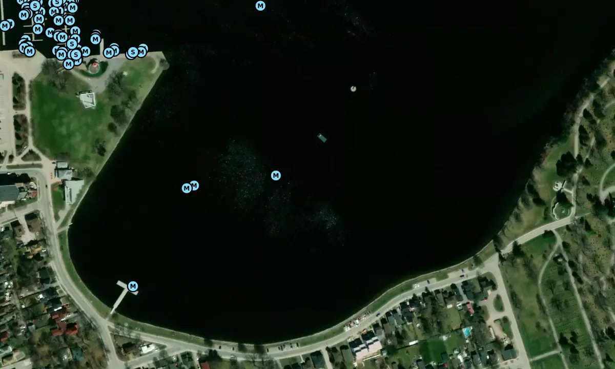 Satelite image of Little Lake Anchorage