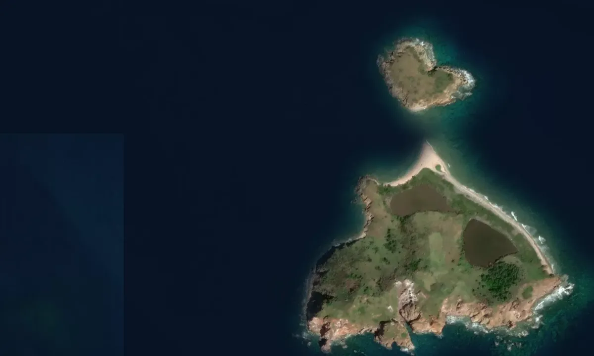 Flyfoto av Little Saba Island
