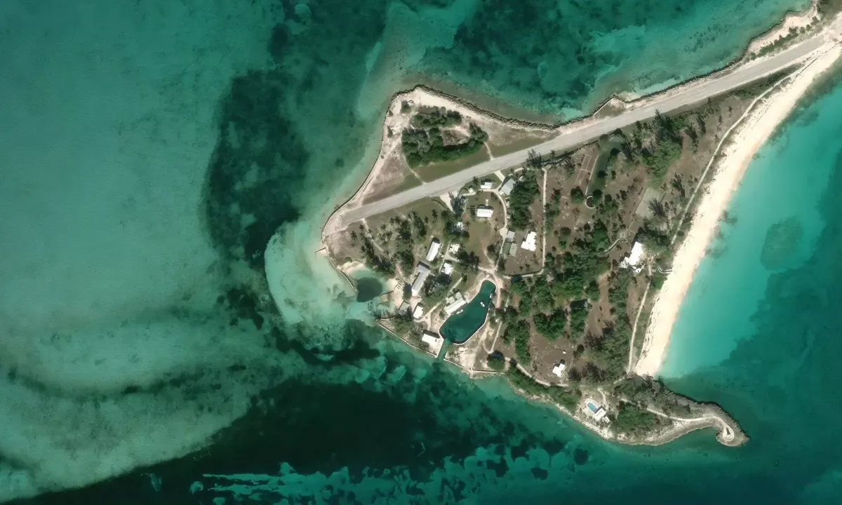 Satelite image of Little Whale Cay Marina