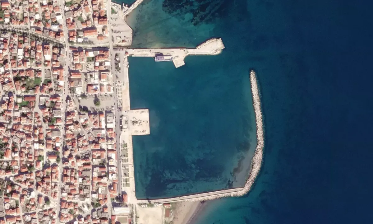 Flyfoto av Lixouri Harbour