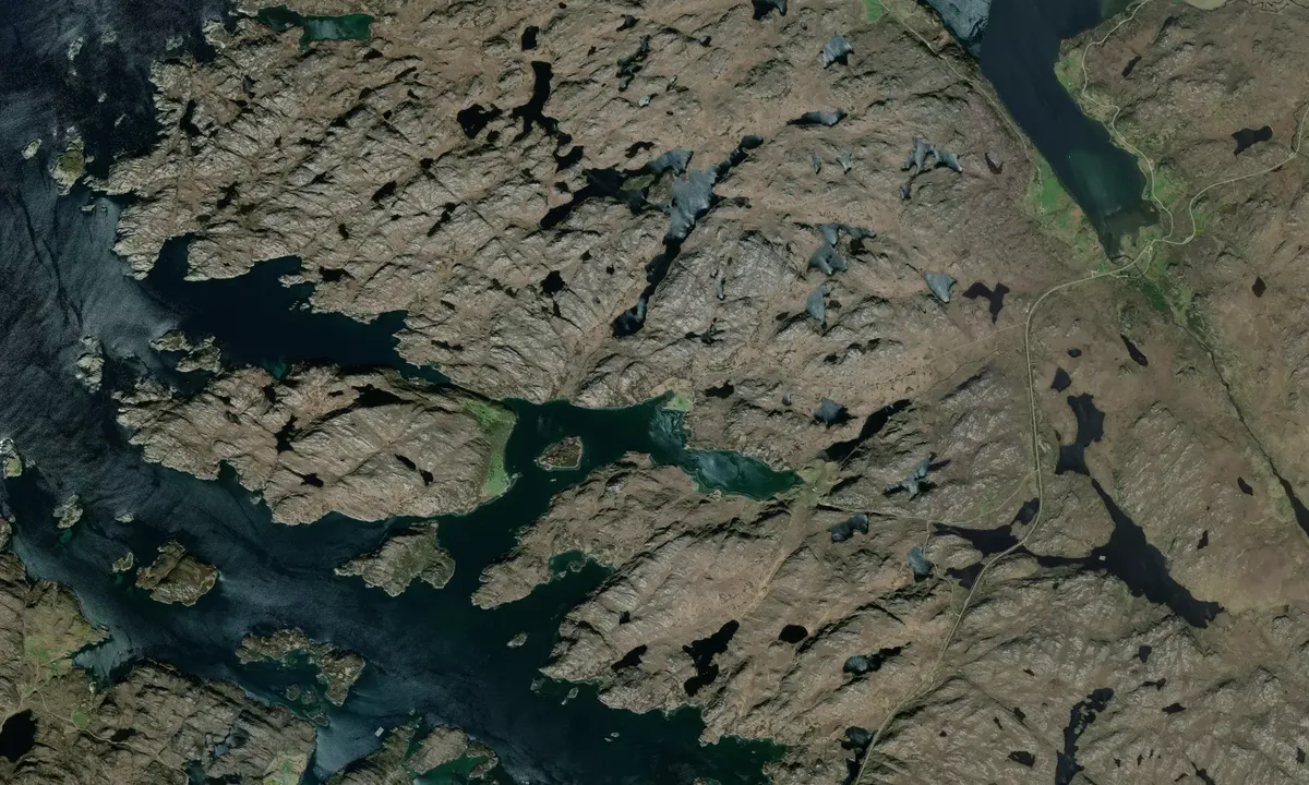 Flyfoto av Loch a Chad-Fi (Laxford)