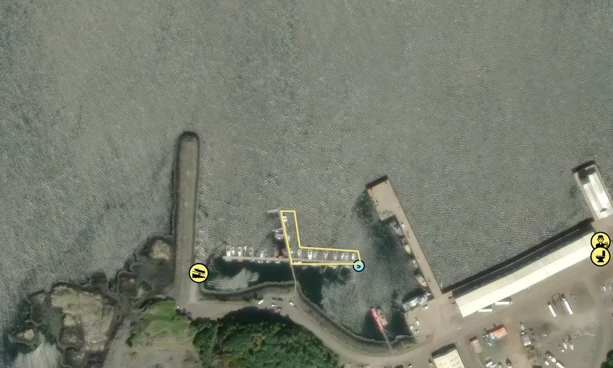 Satelite image of Lochinver Harbour
