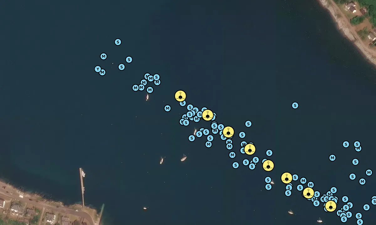 Satelite image of Lochranza Pontoon