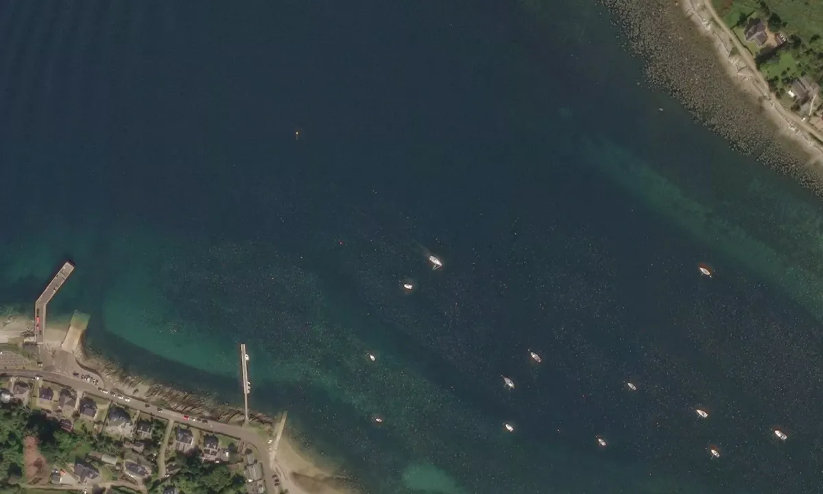 Flyfoto av Lochranza Pontoon