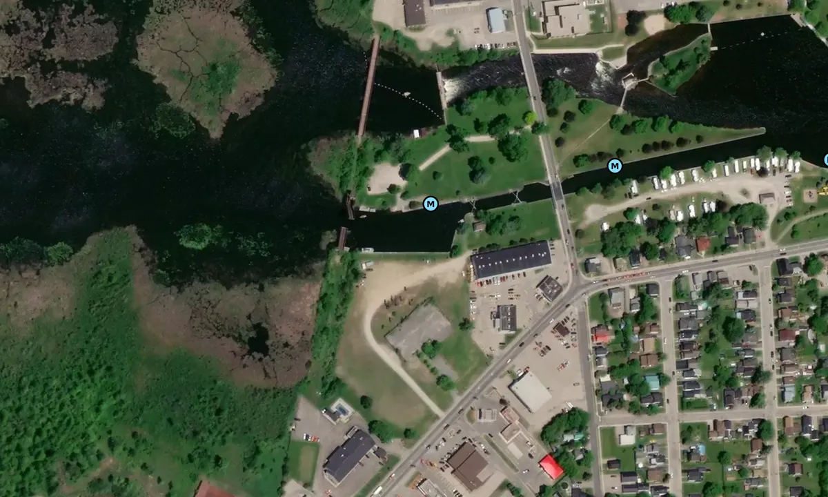 Satelite image of Lock 31 Wall