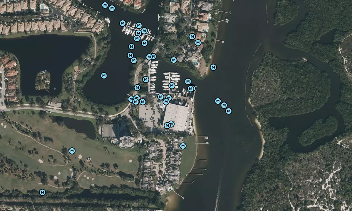 Satelite image of Loggerhead Marina - Jupiter