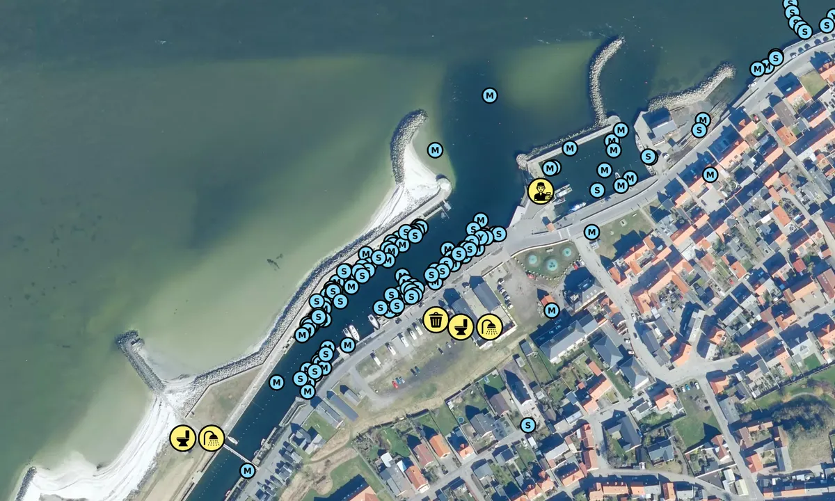 Satelite image of Løgstør Bådelaug