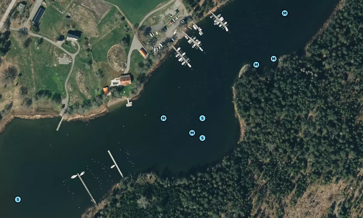Satelite image of Löknäsviken - Värmdö