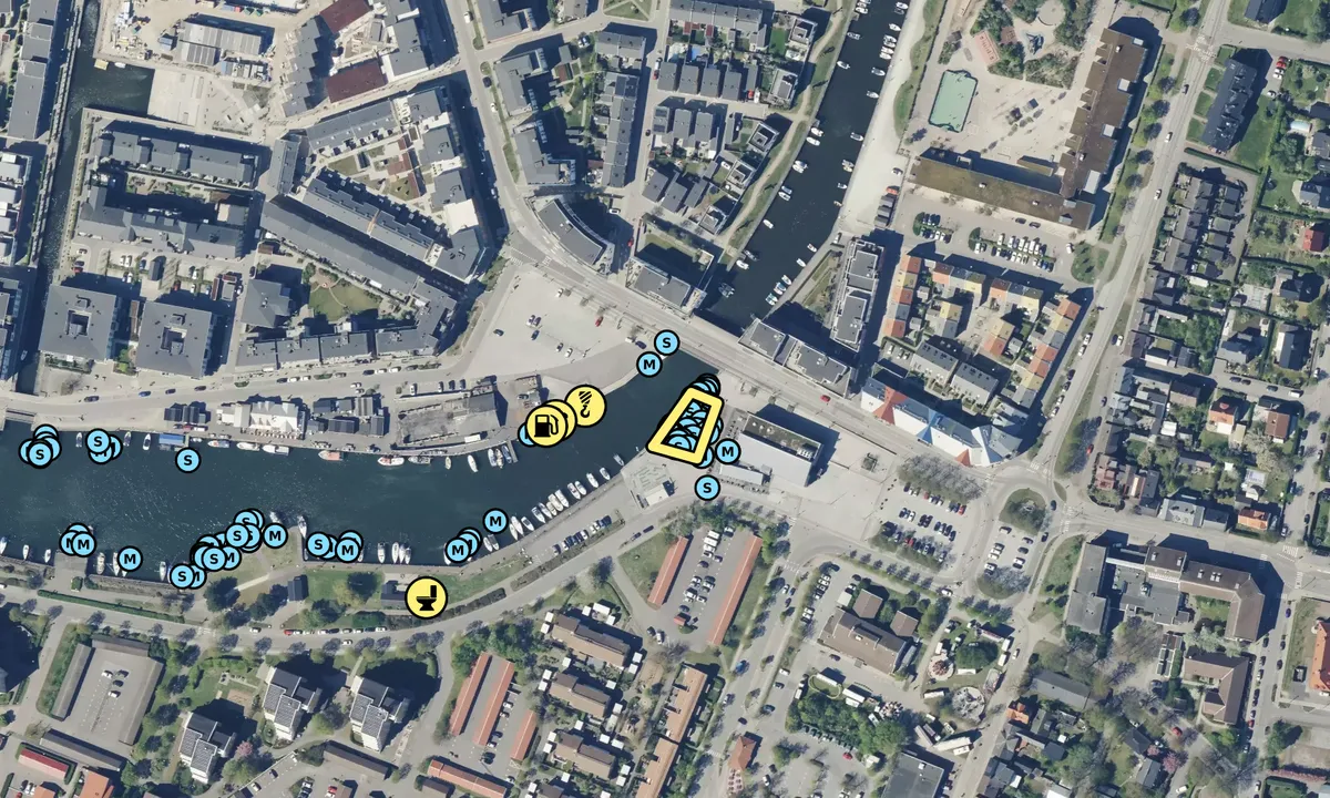 Satelite image of Lomma Gästhamn
