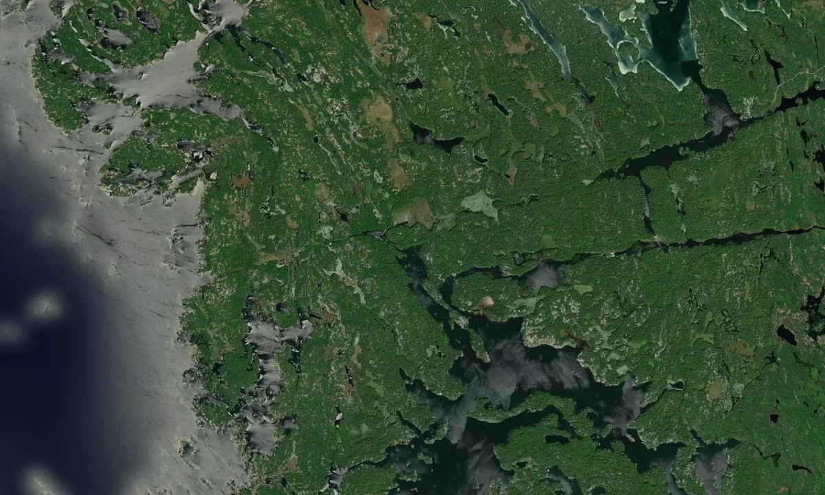 Flyfoto av Longuissa Bay