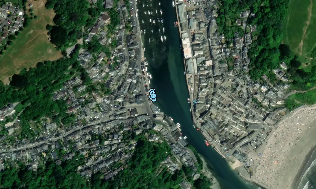 Satelite image of Looe Harbour