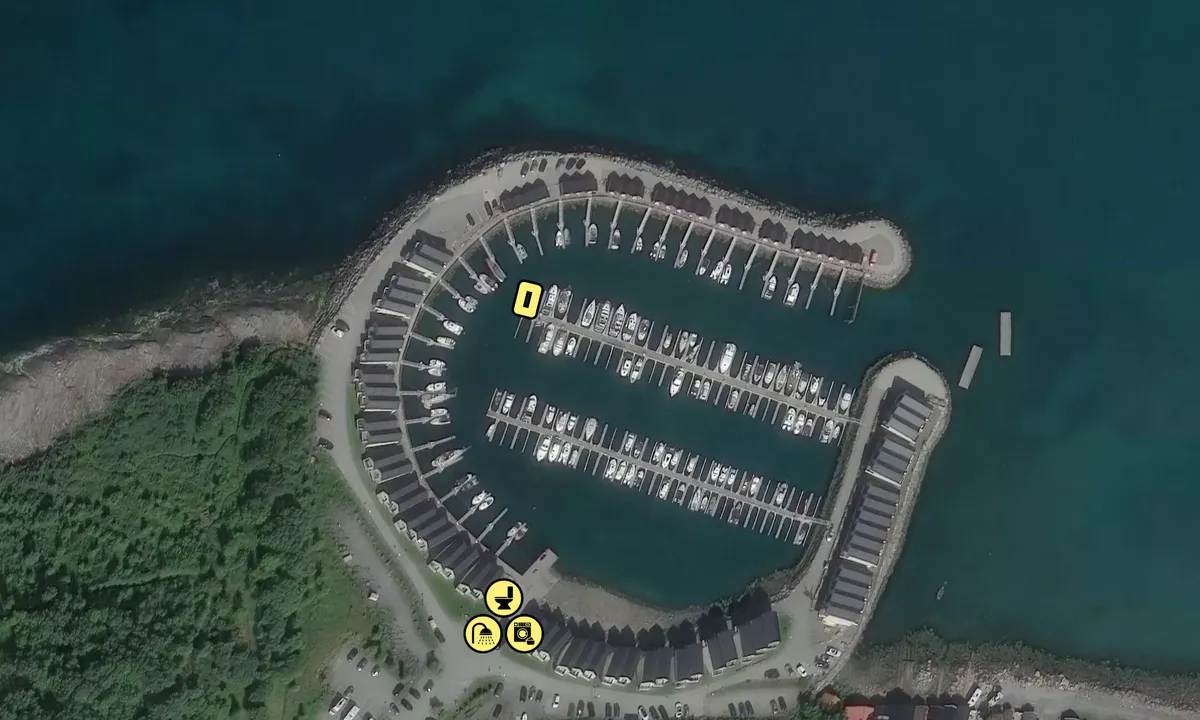 Satelite image of Løpshavn Båtforening