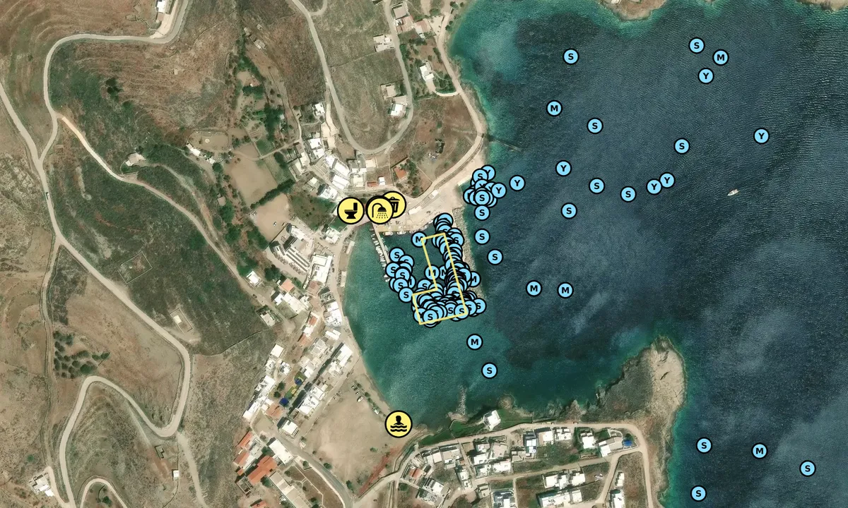 Satelite image of Loutra Yacht Basin