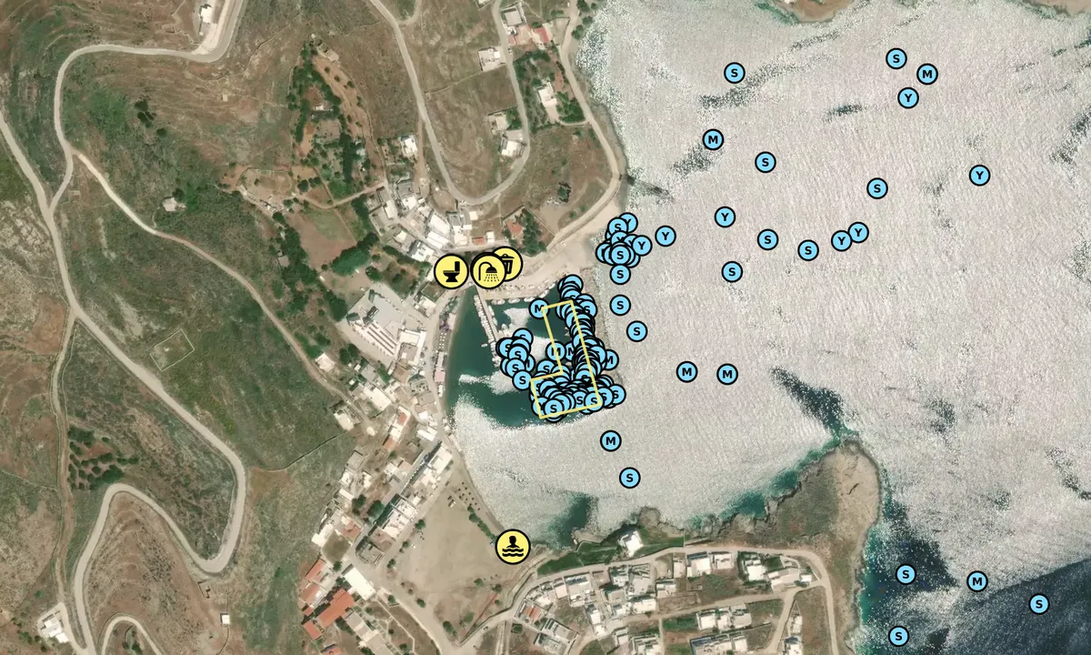 Satelite image of Loutra Yacht Basin