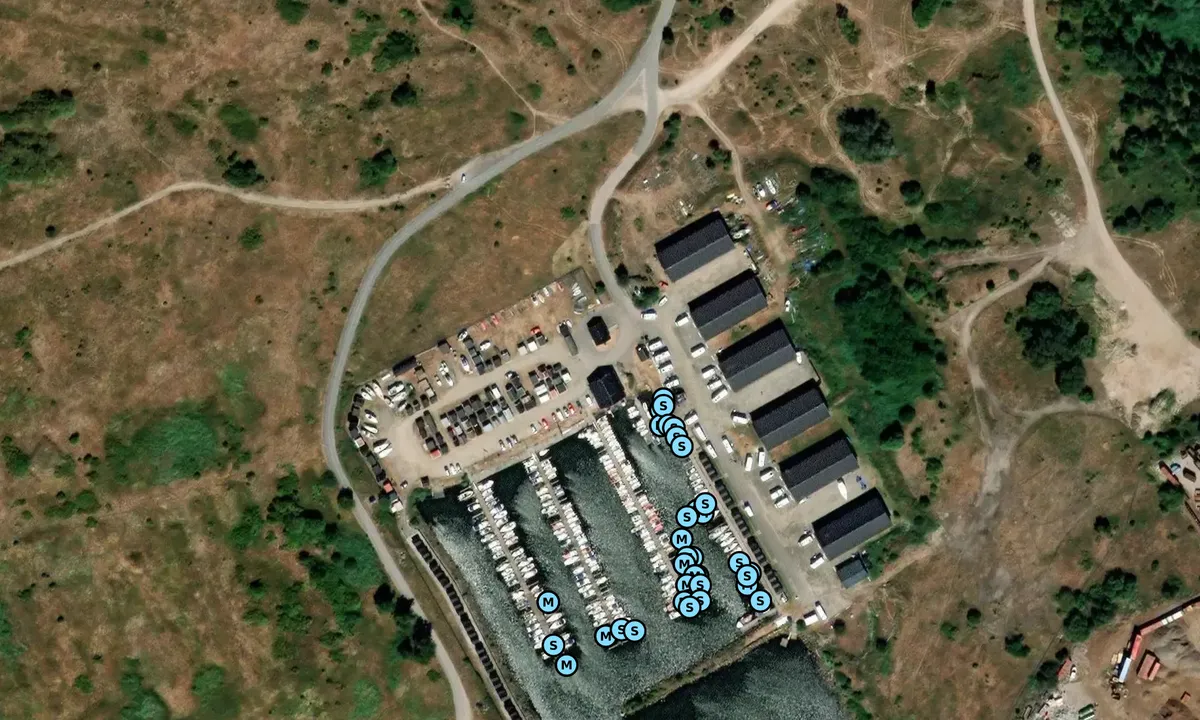 Satelite image of Lövstavikens Båtförening